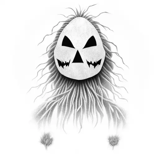 Scarecrow in the wheat field tattoo design idea