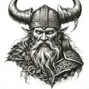Viking Norse mythology tattoo design idea
