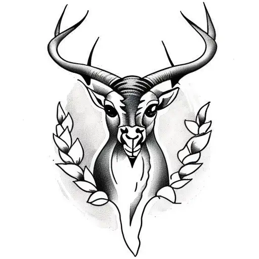springbok tattoo design idea