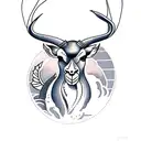 springbok tattoo design idea