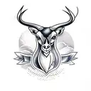 springbok tattoo design idea