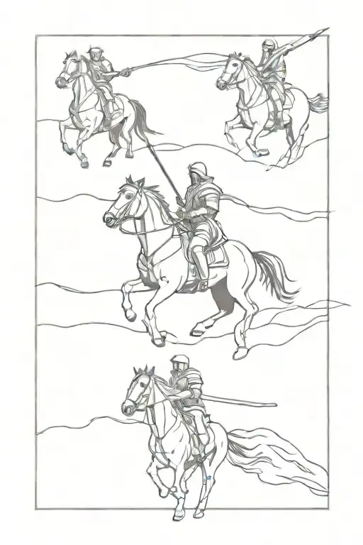four horsemen apocalypse riders tattoo design idea