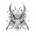 Indio vikingo tattoo design idea