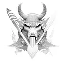 Indio vikingo tattoo design idea