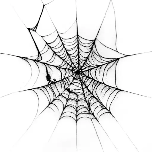 Spider Web with word ADA tattoo design idea