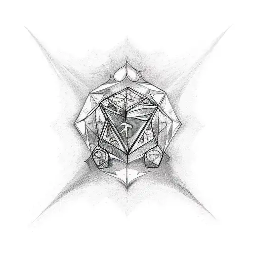 dnd hourglass  tattoo design idea