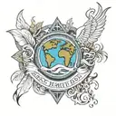 Earth my body  Water my blood  Air my breath  Fire my spirit tattoo design idea