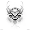 sol-key snake tattoo design idea