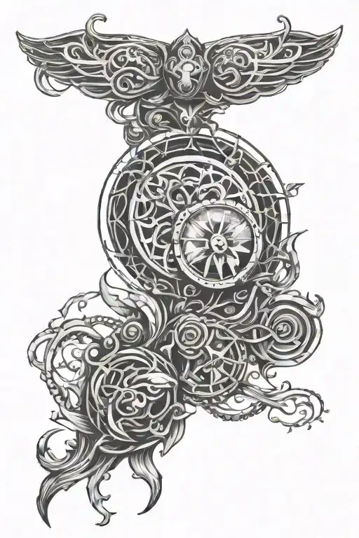 endurance full sleeve tattoo design idea