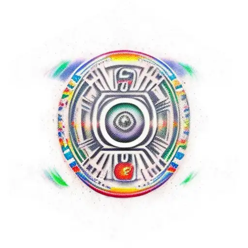 Formula 1 con caracteristicas azteca tattoo design idea