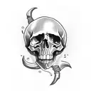 leg sleeve with skulls the Grim Reaper go ahead and throw some random design.  tattoo design idea