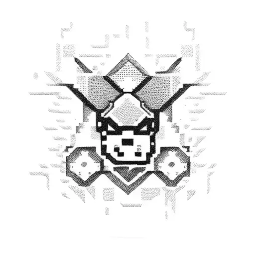 Minecraft tattoo design idea
