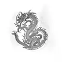 Dragon demon tattoo design idea