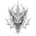 Dragon demon tattoo design idea