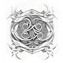 Solvent/Insolvent ambigram tattoo design idea