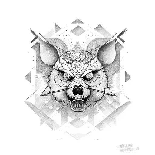 oso medio muerto tattoo design idea