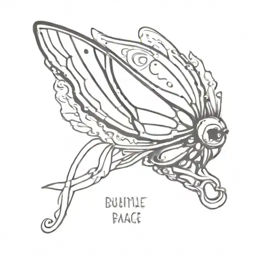 a bullet with butterfly wings and the words "despite all my rage" written on the bullet  tattoo design idea