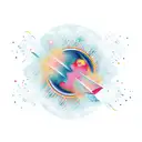 meteor tattoo design idea