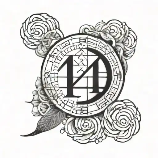 444 in Roman numerals tattoo design idea