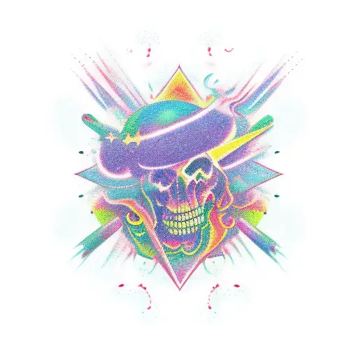 celestial witchcraft tattoo design idea