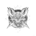 celestial witchcraft tattoo design idea