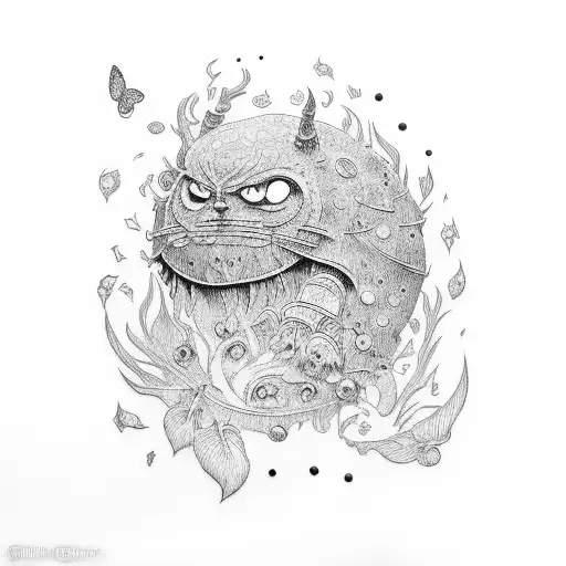 ghibli  tattoo design idea