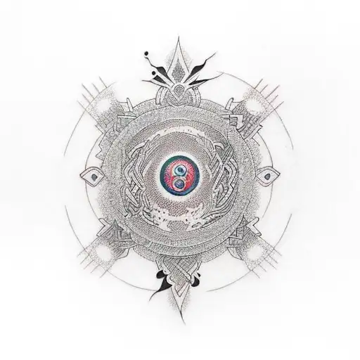 Quasar tattoo design idea