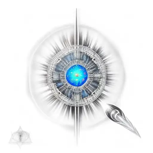 Quasar tattoo design idea