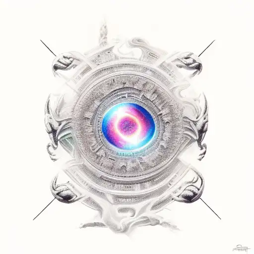 Quasar tattoo design idea