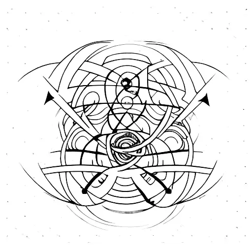 tolken symbol for love in a quasar  tattoo design idea