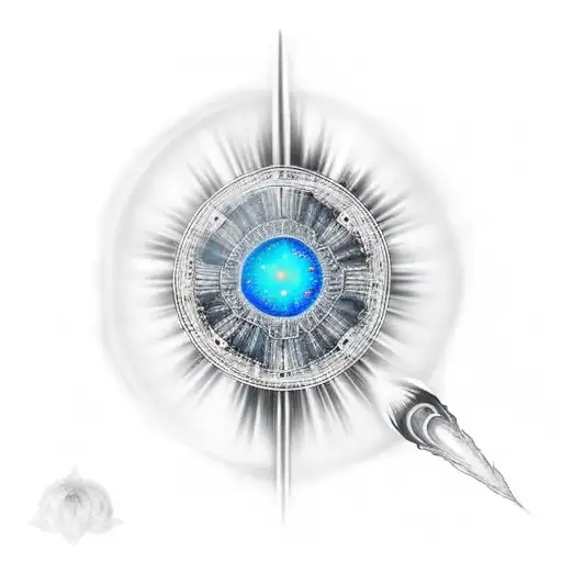 Quasar tattoo design idea