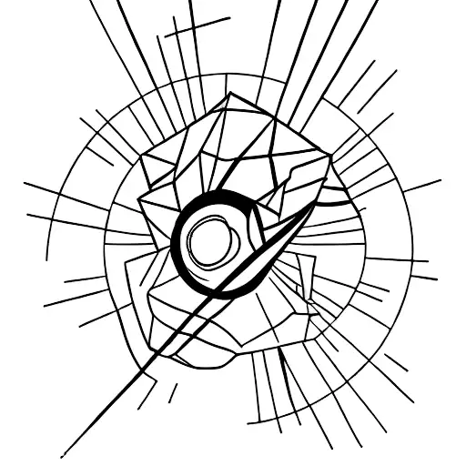 A silhouette of a photographer capturing a mesmerizing meteor shower tattoo design idea