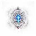 Quasar tattoo design idea