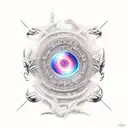 Quasar tattoo design idea