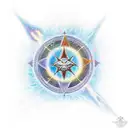 tolken symbol for love in a quasar mansculine tattoo design idea