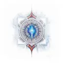 Quasar tattoo design idea