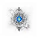 Quasar tattoo design idea