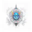 Quasar tattoo design idea