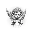 cupid tattoo design idea