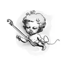 cupid tattoo design idea