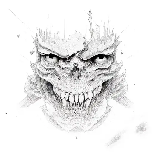 basking in the solice of regret tattoo design idea