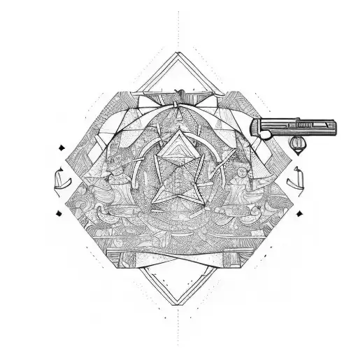 basking in the solice of regret tattoo design idea