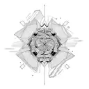 basking in the solice of regret tattoo design idea