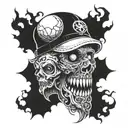 horror movie inspired tattoo design idea