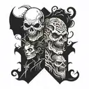 horror movie inspired tattoo design idea