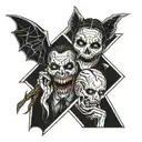 horror movie inspired tattoo design idea