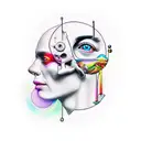 mental struggle  tattoo design idea