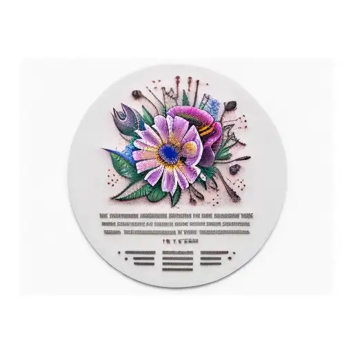 cafetera con flores tattoo design idea