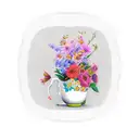 cafetera con flores tattoo design idea