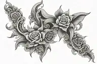 Blackout tattoo design idea